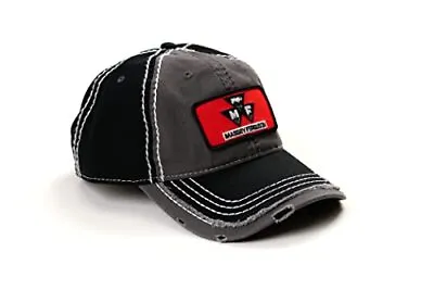 Red Massey Ferguson Logo Hat Gray And Black Distressed • $22.99