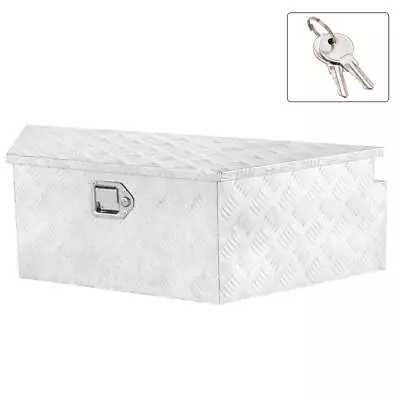 Trailer Tongue Tool Box Storage Box 39  Aluminum Silver • $126.68