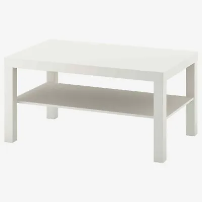 £39.95 • Buy Coffee Side Table White Bedroom Living Room Home Office Centre Table 90x55cm NEW