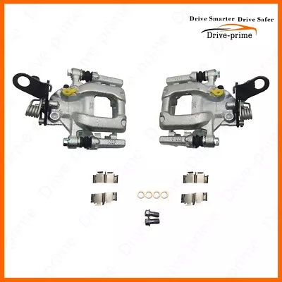 Brake Calipers W/ Bracket Pair 2 For Vw Jetta Passat Beetle Golf Gti Eos V6 Rear • $77.99