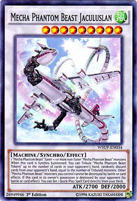 Mecha Phantom Beast Jaculuslan - WSUP-EN034 - Super Rare - 1st Edition - Near Mi • $0.99