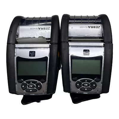 Set Of 2 Zebra QLn220 Mobile Barcode Thermal Printer • $40.19