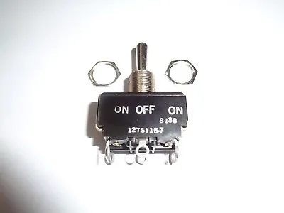 HEAVY DUTY MOMENTARY TOGGLE ON / OFF SWITCH IN SEALED PACKAGE 2 Pole 3 Position • $2.95