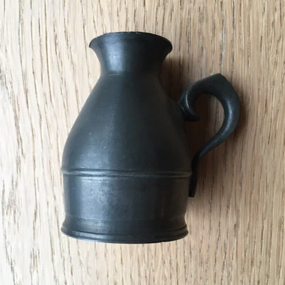 £8.50 • Buy Antique Pewter Haystack Noggin Jug 3” High