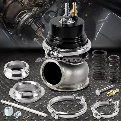 $56.62 • Buy Universal External 60mm Aluminum V-band Black Wastegate Exhaust+12psi Spring
