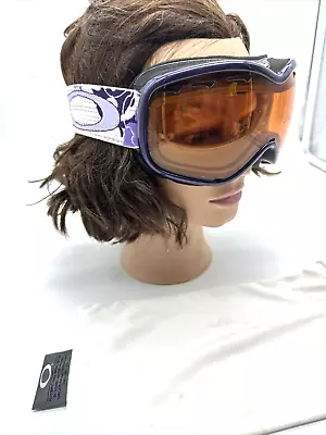 Oakley Youth Women’s Ski/Snowboard Goggles Purple Orange Lens Bag READ • $24.47