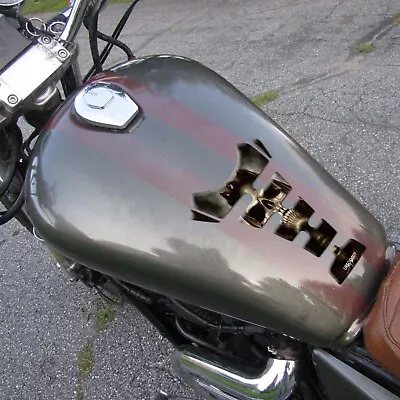 Tank Pad Fuel Tank Sticker Case Fish Bone Fit For Harley Sportster 1200 • $13.11