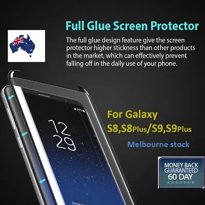 Galaxy S8/S9 Plus Note 8 Full Glue Tempered Glass Screen Protector For Samsung • $14.32