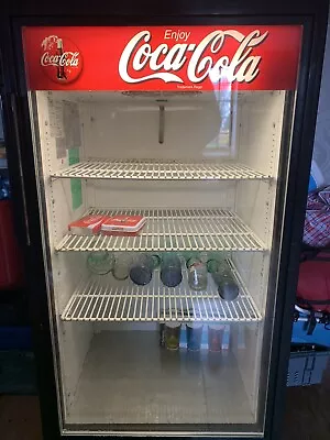 Coca Cola Fridge Commercial 63x138cm • £80