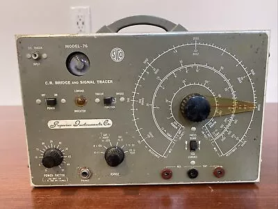 VTG Superior Instruments Co. Model 76 Bridge And Signal Tracer -TUBE ERA  B40 • $59