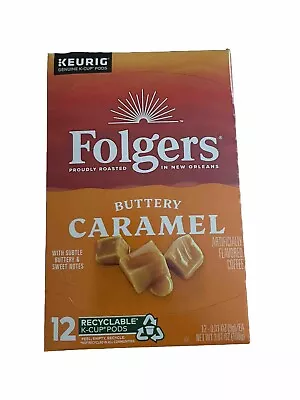 Folgers Buttery Caramel Flavored Coffee 72 Keurig K-Cups Pods Best By:9/25/2024 • $27.99