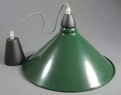Vintage-style Industrial Green/white Conical Ceiling Light -warehouse/pool Table • $39.95