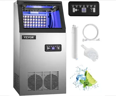 $96 • Buy VEVOR 80-90Lbs/24H Commercial Ice Maker Undercounter Freestand Ice Cube Machine