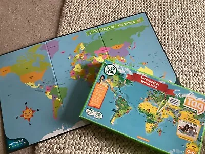 LeapFrog Tag Reading System Interactive World Map Very Good Condition Boxed • £8.99