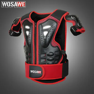 WOSAWE Kid Motorcycle Body Armor Jacket MTB Bike Protector Chest Anti Collision • $34.27