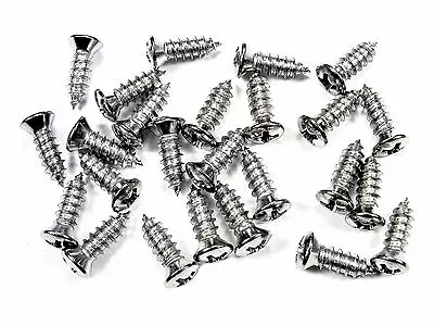 Mazda Chrome Interior Trim Screws- #8 X 1/2  Long- #6 Oval Head- 25 Screws- #278 • $9.95