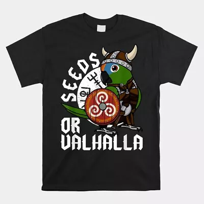 Seeds Or Valhalla I Viking Parrot I Peach-Fronted Conure T-Shirt Size S-5XL • $6.99