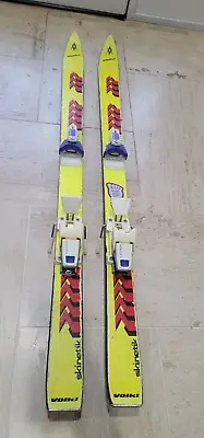 Volkl Competition Renntiger Mini Din 7890 LCAD Skinetik Skis 120cm Bright Yellow • $104.39