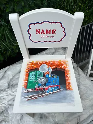 Personalised Childrens Kids Chair Any Name And Theme Hand Painted Boy Or Girl • £125