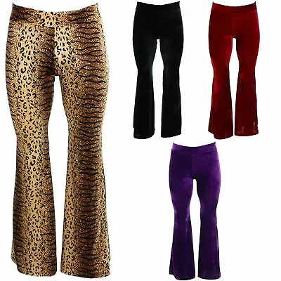 £24.90 • Buy Velvet Flares Trousers LoudElephant Pants Party Dressing Up Wide Leg Velour