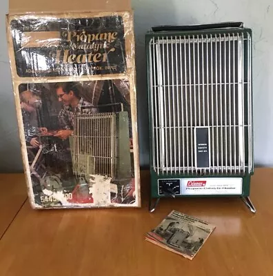 Vintage Coleman Propane Catalytic Heater Camp Portable Adjustable 2000-4000 BTU • $49.95