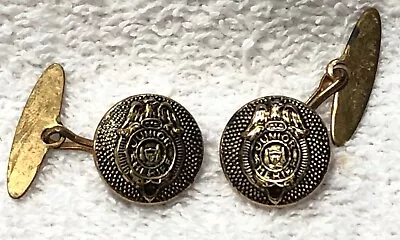 Vintage Pair Of Jr. Sheriff Gold Tone Cufflinks • £6.75