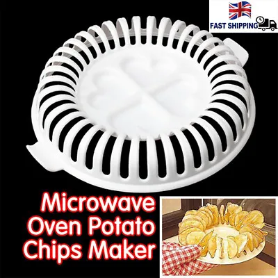 £5.51 • Buy Microwave Oven Fat Potato Chips Maker Fruit Chips Baking Tray Snack Maker DIY ~