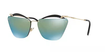 🍀NEW MIU MIU NOIR MU54TS 1AB/4J2 Black/Emerald Iridium Gradient Sunglasses • $179.95