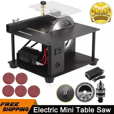 Mini Table Saw Woodworking Polish Cutting Tool Bench Saw Machine Handmade NEW • £45.90