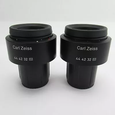 Carl Zeiss E-pl 10x/20 Microscope Eyepiece Pair 30mm Diameter - 444232/44 42 32 • $149.95