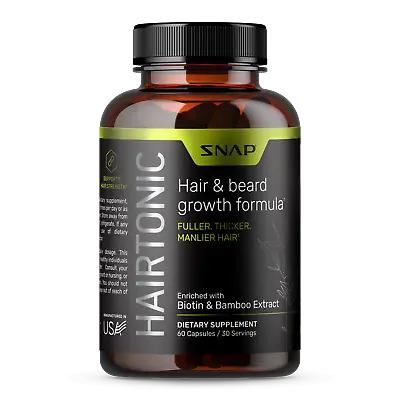 Men's Hair Growth Supplement Prevent Hair Loss & Grow Hair And Beard - 60 Count • $25.46