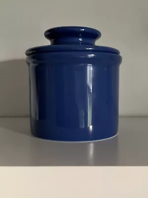 The Original Butter Bell Crock 2005 Blue Ceramic By L. Tremain Original Sticker • $19.95