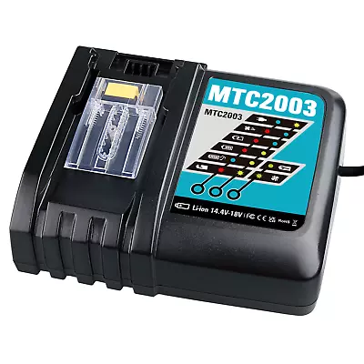 Fast Battery Charger Fit For Makita BL1830 BL1840 BL1850 7.2V-18V 6A LCD Display • £15.99