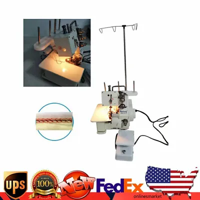 4 Thread Serger Household Sewing Machine Overlock Sewing Machine+Foot Controller • $159.60