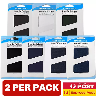 2 X Iron On Patches | 10x15cm | Mending Patch | Repair Patch | Iron On Mender • $3.99