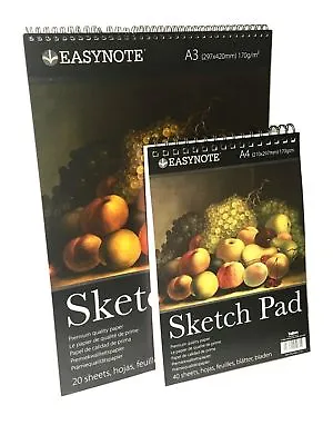 £4.74 • Buy A3 Sketch Pad- A4 Sketch Pads-170gsm Fruits Cover Art Drawing Wiro Sketching Pad