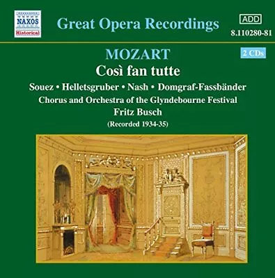 Soloists - MOZART: Cosi Fan Tutte - Soloists CD M2VG The Cheap Fast Free Post • £6.88