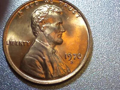1970 S Floating Roof  BU Lincoln Penny • $3