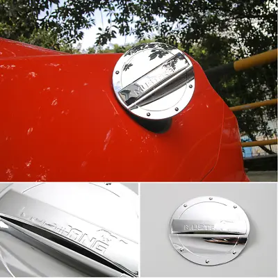 Exterior Filler Fuel Door Tank Gas Cap Cover Trim For Ford Mustang 10-14 Chrome • $19.99