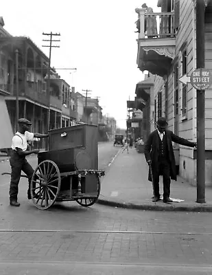 1920-1926 Organ Grinder New Orleans LA Vintage Photograph 8.5  X 11  Reprint • $14.84