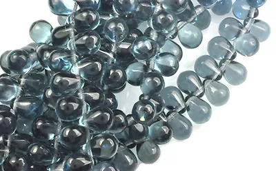 50 Montana Glass Tear Drop Beads 8mm Limited • $2.29