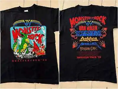 MONSTER OF ROCK T-Shirt Vintage 1988 Monters Of Rock Tour Concert T-Shirt • $17.99