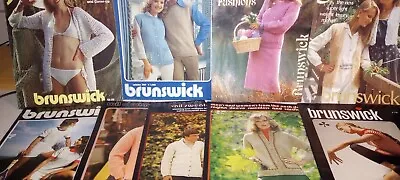 Old Vintage Brunswick Knitting And Crocheting Patterns Books & Leaflets • $12
