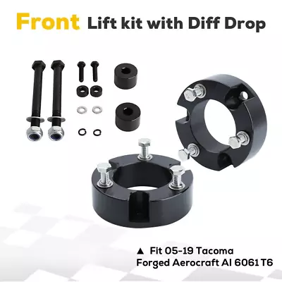 3  Inch Front Lift Leveling Kit For 2005-2018 Tacoma W/ Diff Drop 4WD 4X4 6 Lug • $44.64
