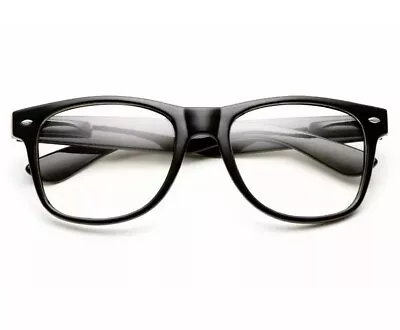 Men’s & Women’s Retro Clear Lens Glasses Black Frame Fancy Dress Where’s Wally • £6