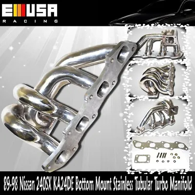 For 89-98 Nissan 240SX KA24DE S13 S14 S15 Stainless Steel Turbo Manifold Bottom • $169.99