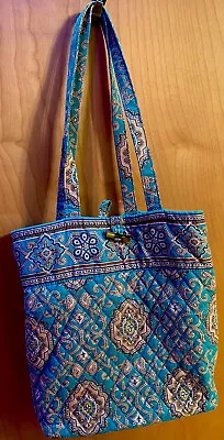 Vera Bradley Totally Turq Spring 2010 Tote Bag (retired Print RARE) • $20