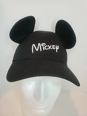 Disney Mickey Mouse Ears Hat Baseball Cap Adjustable Strap Black- Unisex Adult  • $9