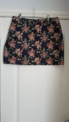 FASHION UNION Floral Mini Skirt Size 16 (W34 ) • $9.95