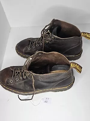 VTG DOC DR MARTENS Brown Leather Ankle Hiking Boots 8088 Mens 10 Made In England • $59.99
